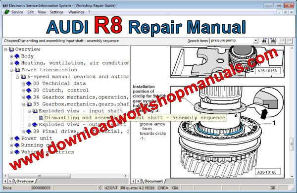 audi r8 repair manual